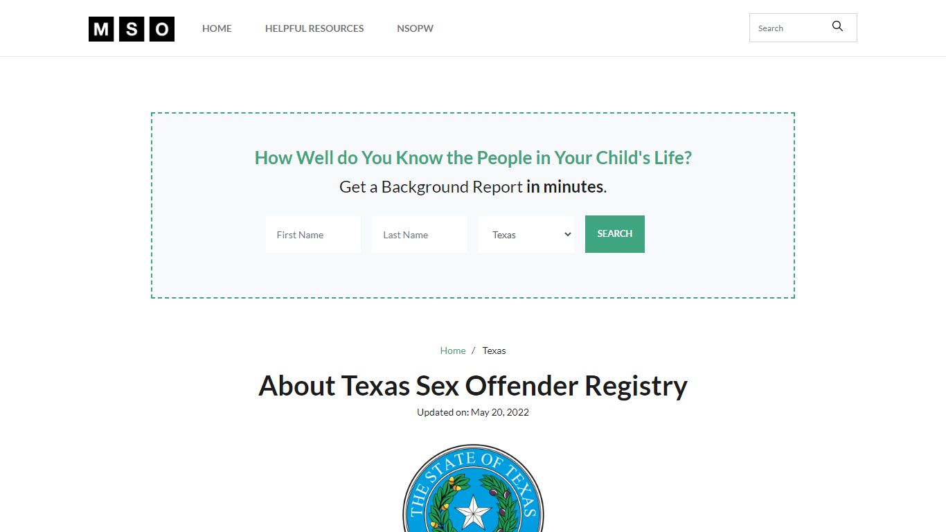 Texas Sex Offender Registry Info, How To Find Sex Offenders in Texas